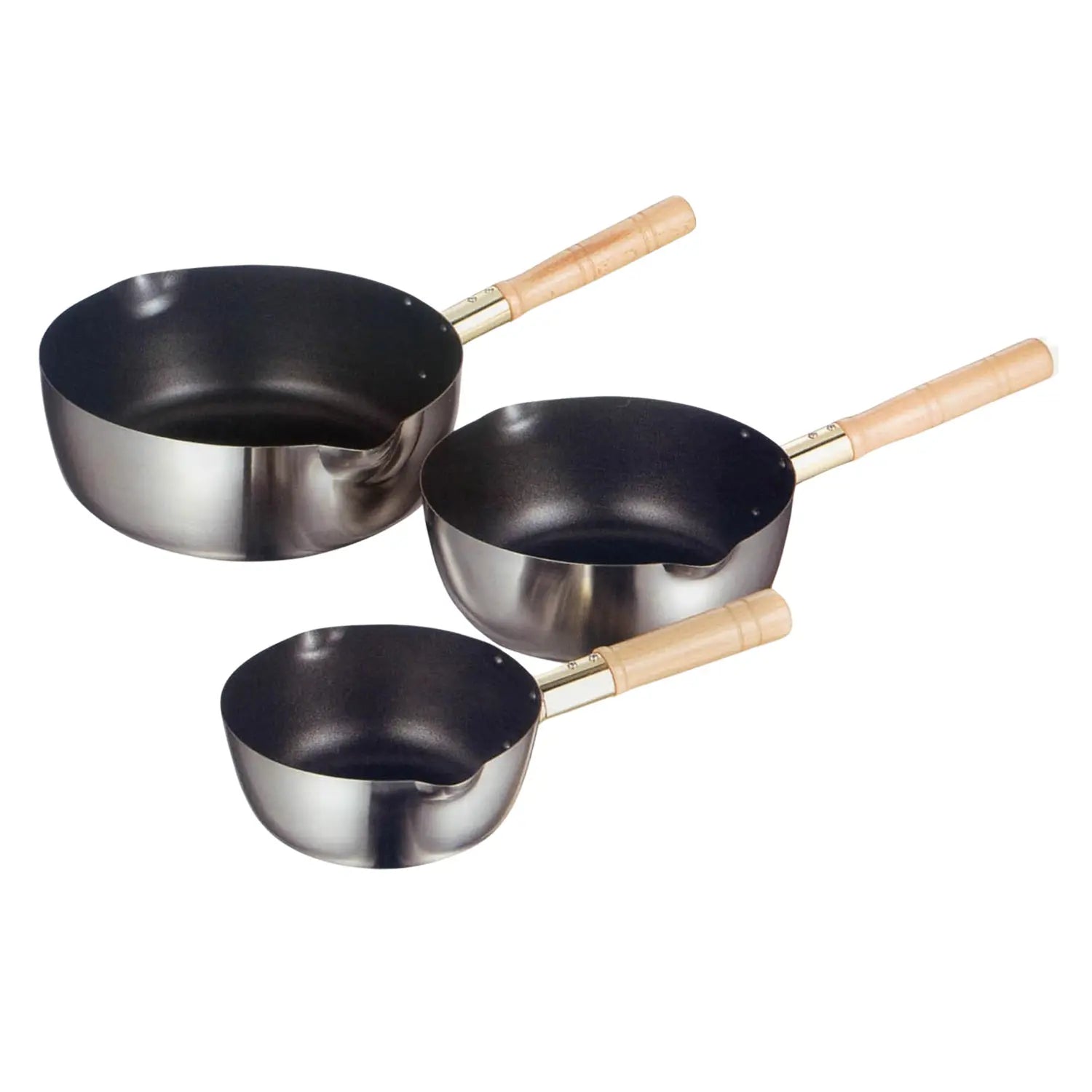 Premium Akagawa Kibutsu 3-Ply Stainless Steel Induction Compatible Yukihira Saucepan - 2.5QT Japanese Style Cooking Pot for Soups, Stews & Perfect Rice - Ideal for Home Chefs & Professional Kitchens