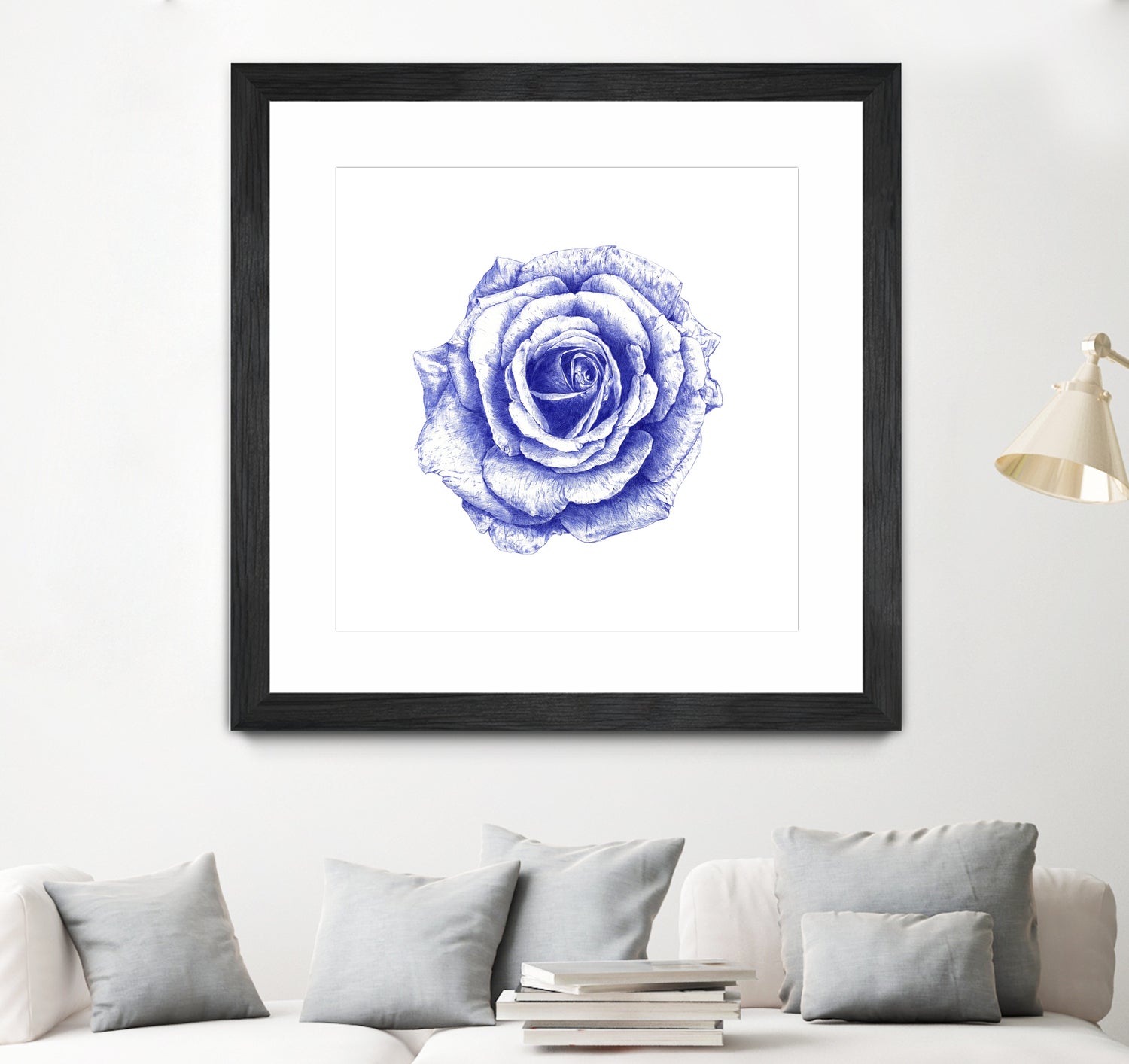 Premium Blue Rose Ballpoint Pen - Elegant Writing Instrument for Office, School & Gifts | Smooth Ink Flow for Professional Notes, Journaling & Everyday Use