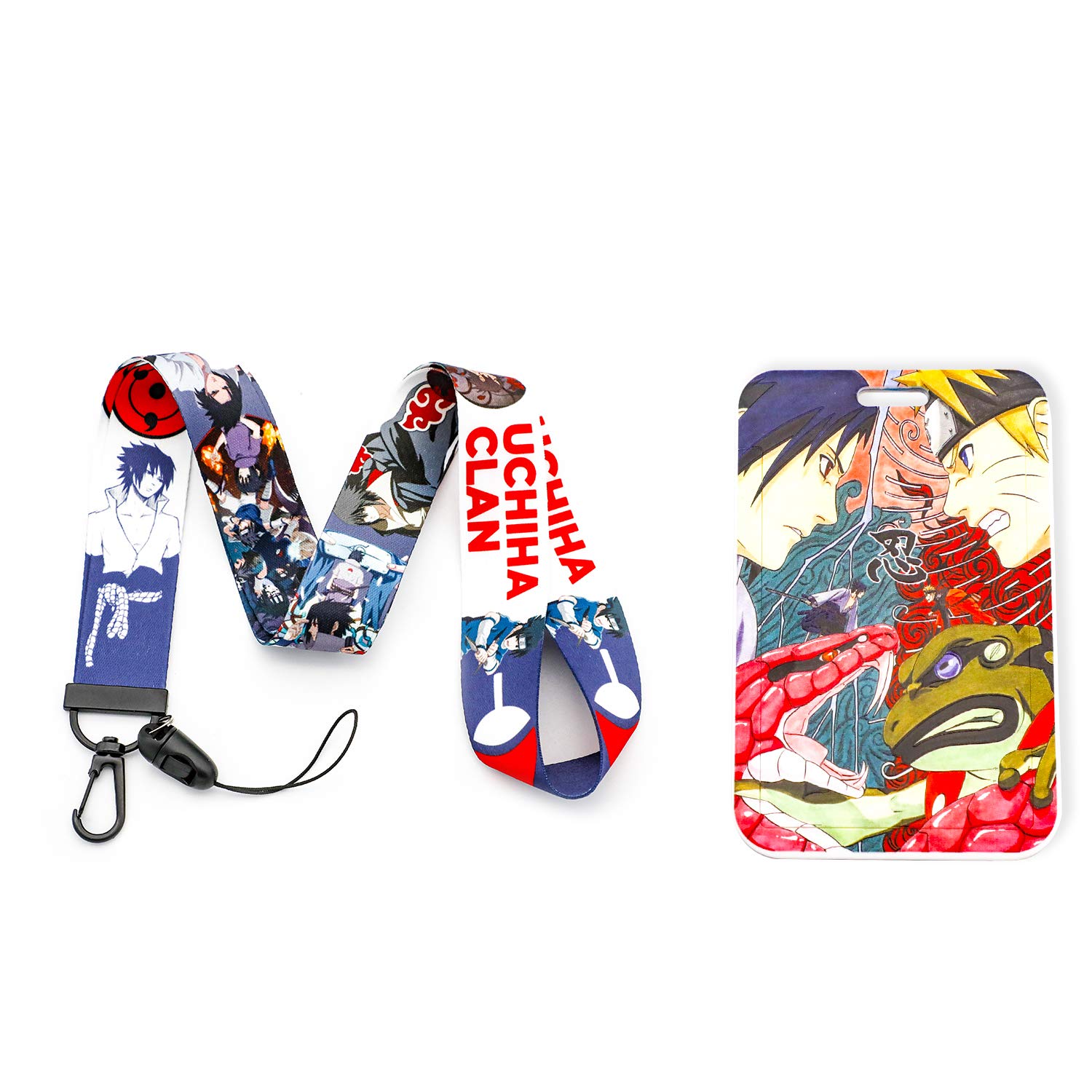 Premium Akatsuki Anime Lanyard for Keys, Phone & ID Badges - Naruto Inspired Keychain Holder - Perfect for Cosplay, Conventions & Anime Fans