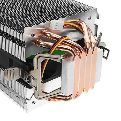12V DC 3Pin/4Pin 2200RPM CPU Cooling Fan with Heat Sink - Compatible with Intel & AMD Processors - Perfect for PC Gaming, Desktop Computers and Workstation Cooling Systems