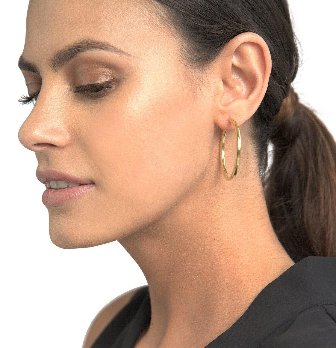 14K Yellow Gold Hoop Earrings for Women - Classic & Elegant Jewelry Gift - Perfect for Everyday Wear, Parties & Special Occasions