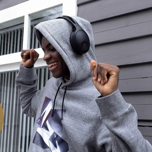 233621 Hush Hybrid Active Noise Cancelling Bluetooth Headphones - 100H Playtime, Hi-Fi Sound, Comfort Fit (Black) | Perfect for Travel, Work & Study