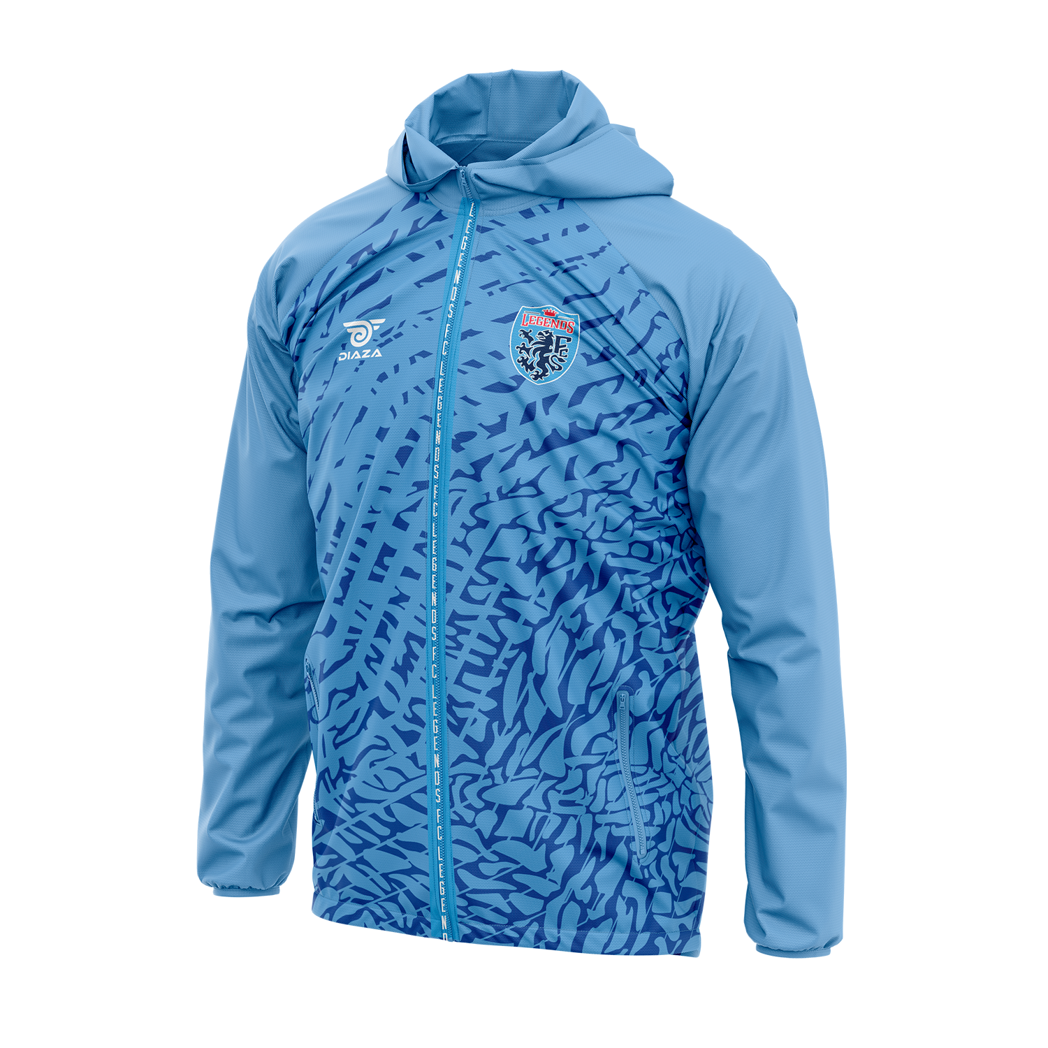 Legends FC Windrunner Jacket - Lightweight Waterproof Running Jacket for Men & Women - Perfect for Outdoor Running, Hiking & Travel
