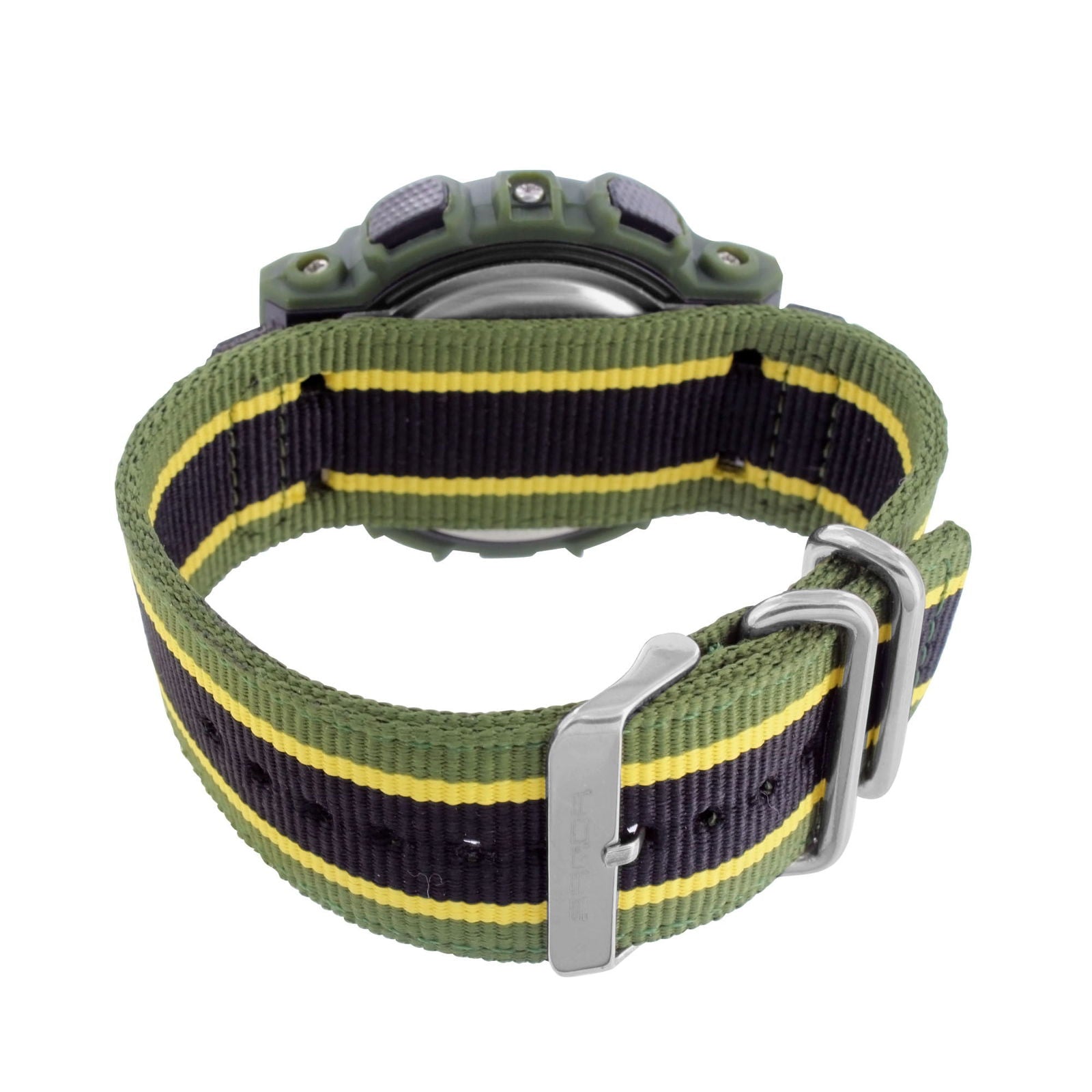 Shockproof Military Sports Watch for Men - Durable Army Green Wristwatch for Outdoor Activities, Hiking & Adventure