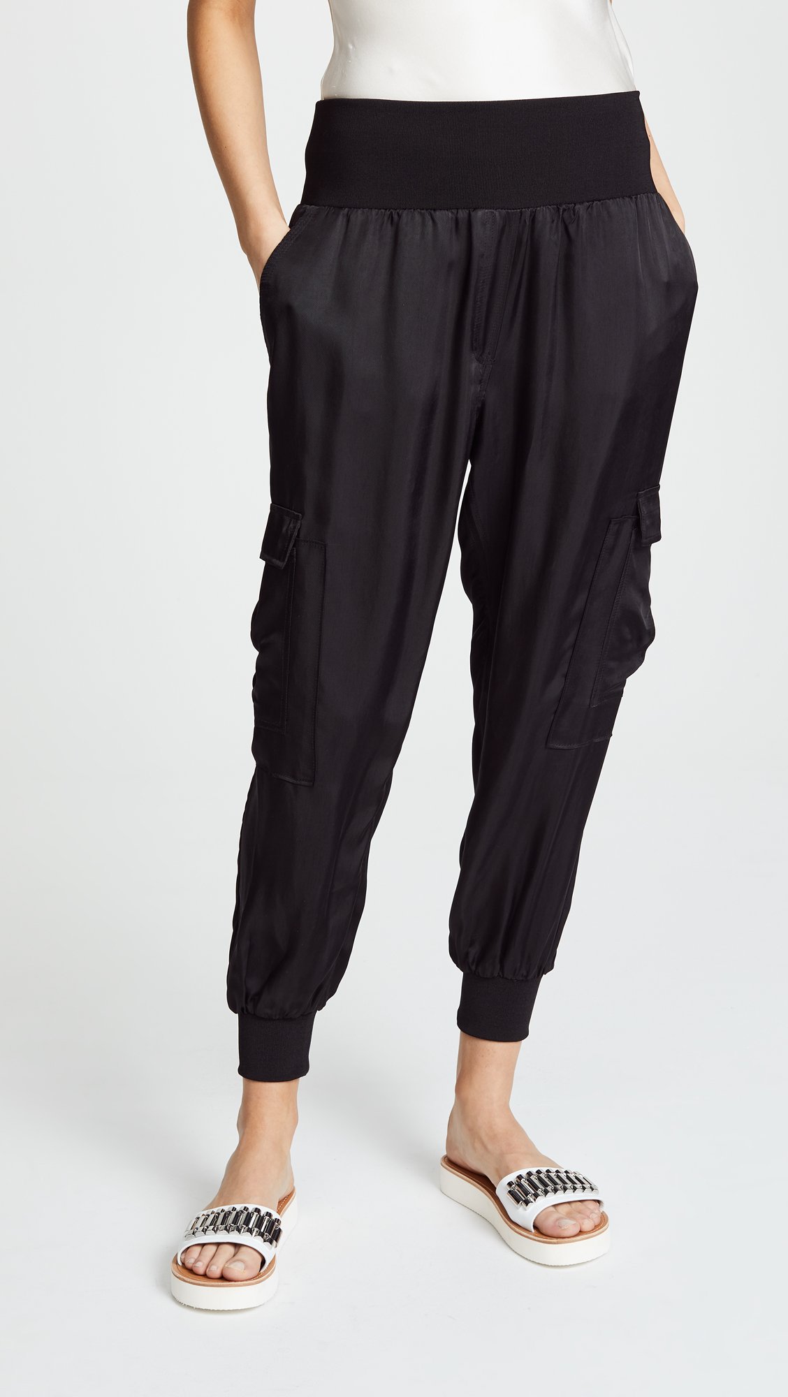 Cinq a Sept Women's Tous Les Jours Giles Pants - High Waisted Wide Leg Trousers for Work, Office & Casual Outfits | Comfortable Stretch Fabric for Everyday Wear