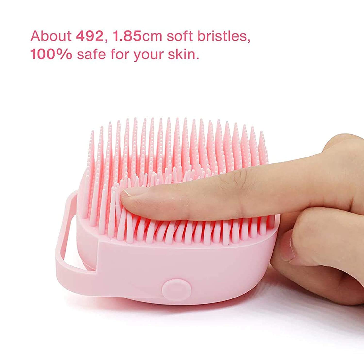 Silicone Body Brush with Shampoo Dispenser - Soft Massage for Shower & Bath