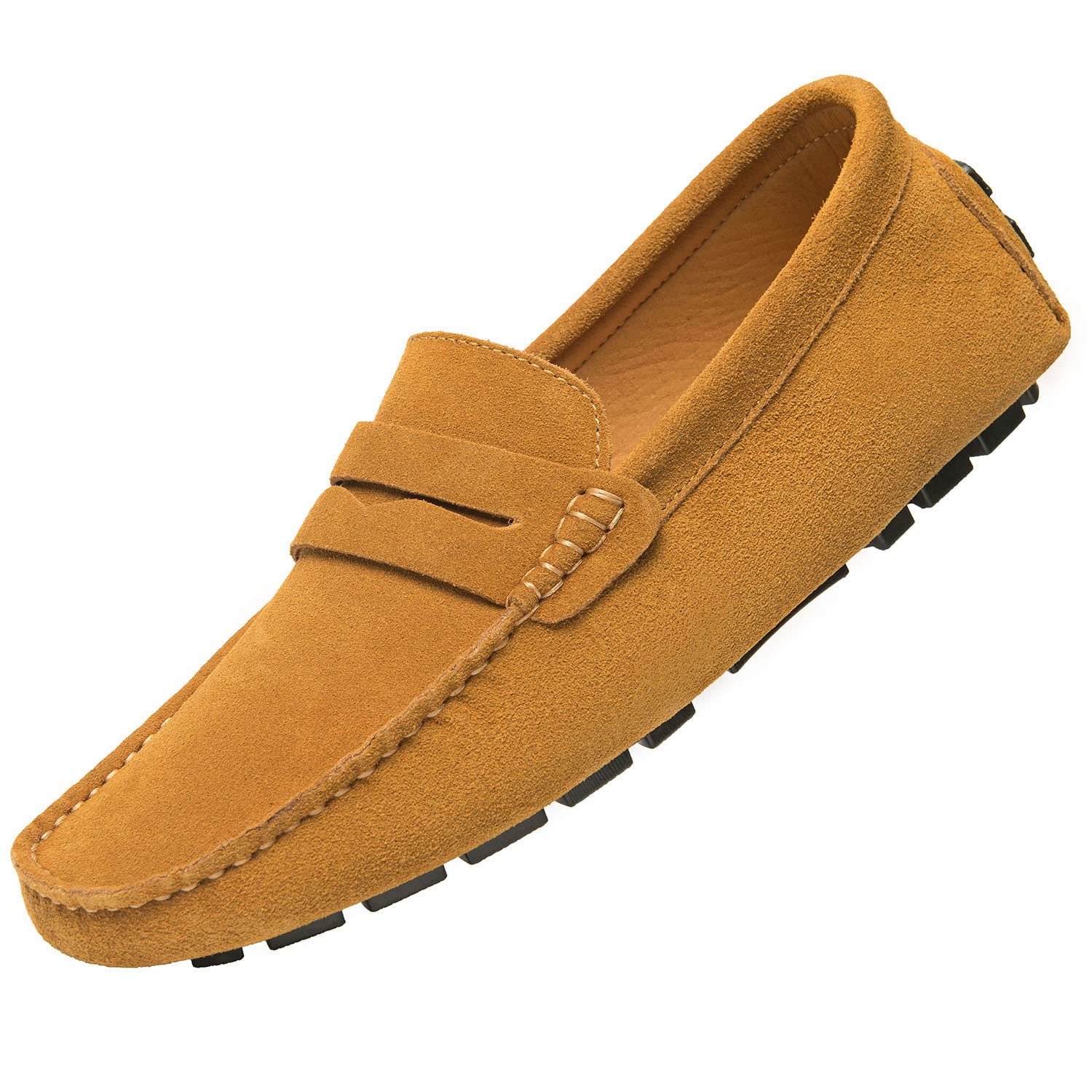Go Tour Men's Penny Loafers - Classic Moccasin Slip-On Driving Shoes & Boat Shoes for Casual Wear | Perfect for Office, Travel, and Weekend Outings