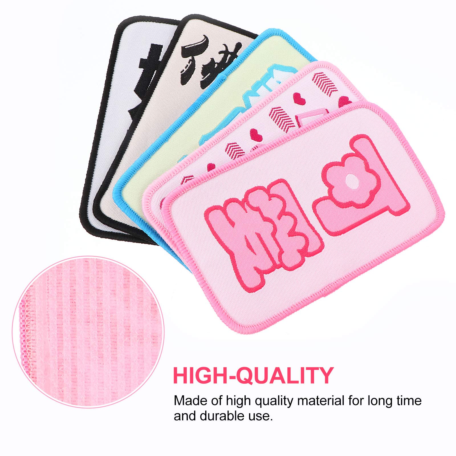 5pcs Barber Hair Bangs Pad & Fringe Stickers - Hair Patch Clip & Letter Stickers for Hairstyling, Cosplay & DIY Hair Accessories - Perfect for Salon, Costume Parties & Creative Hairstyles