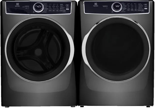 Electrolux 8.0 cu ft 27 Inch Wide Electric Dryer with 15 Minute Fast Dry Option - ELFE763CAT - Perfect for Large Laundry Loads in Homes & Apartments