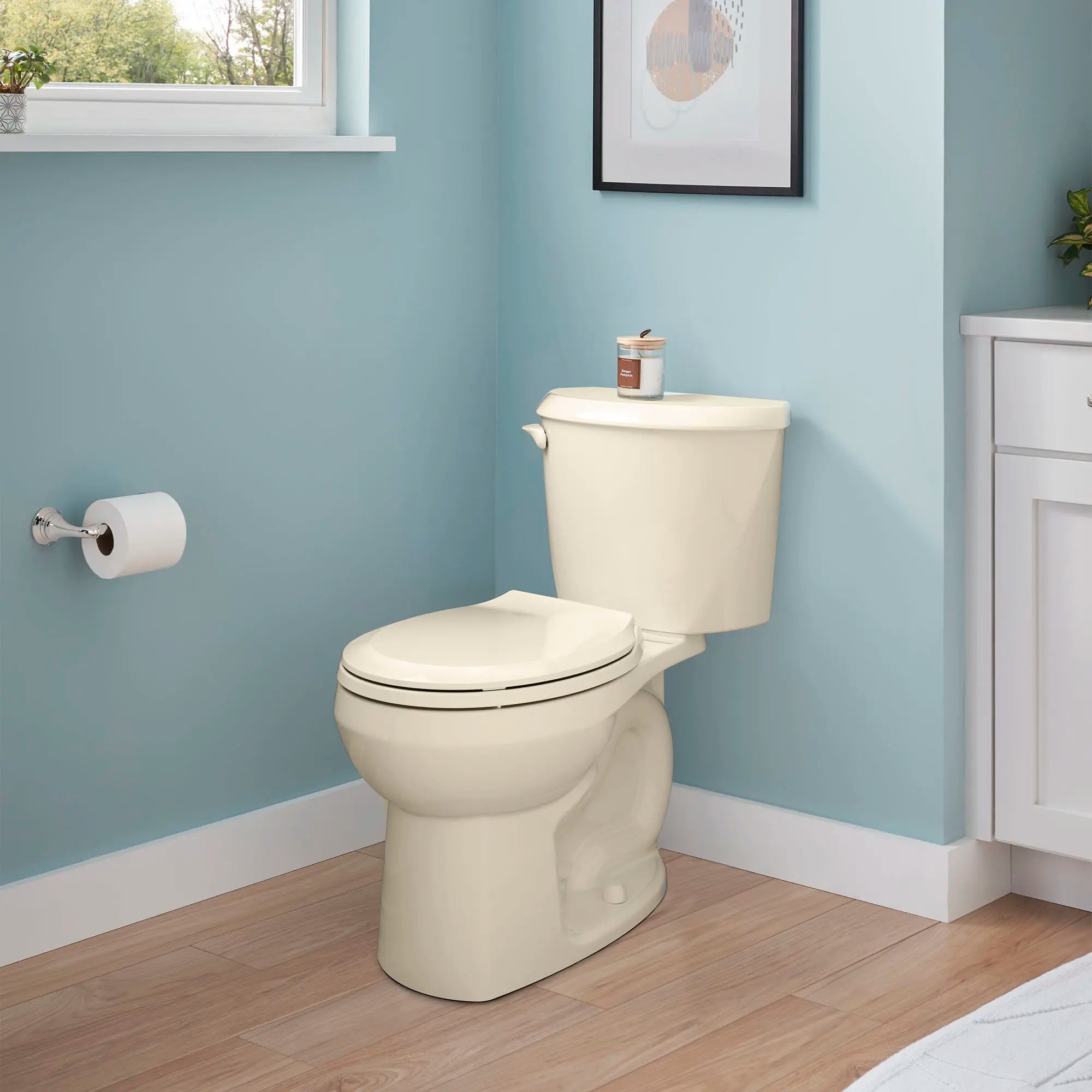 Colony® Two-Piece 1.6 GPF/6.0 LPF Standard Height Round Front Toilet Bowl Without Seat - Perfect for Small Bathrooms & Water-Efficient Homes