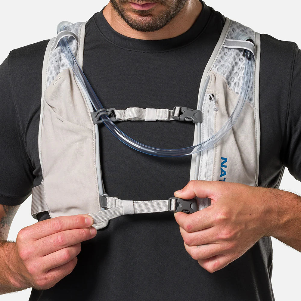 QuickStart 3.0 4L Hydration Backpack - Lightweight Water Bladder Pack for Hiking, Running & Outdoor Sports (Black/Reflective Silver)
