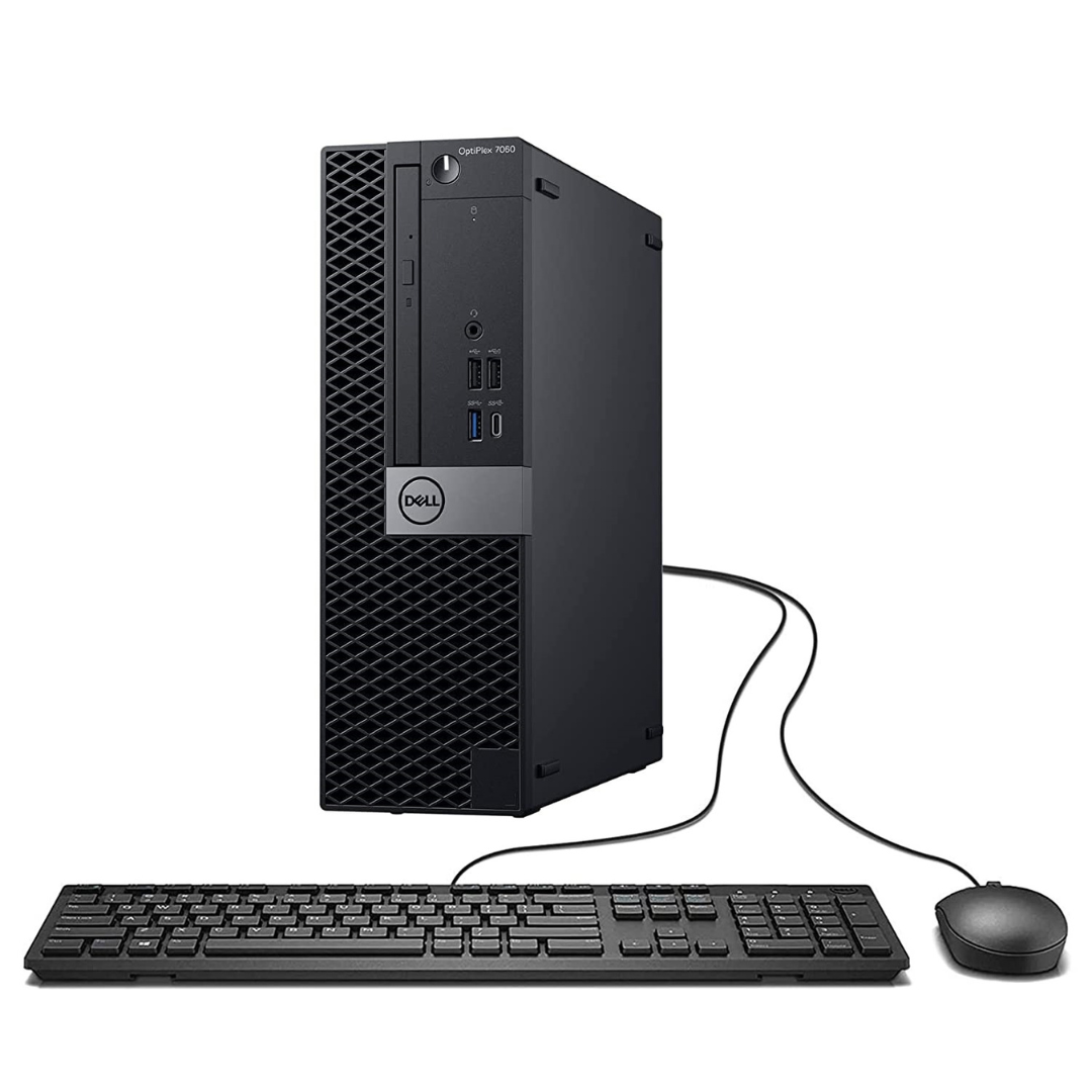 Refurbished Dell Optiplex 7060 SFF Desktop - Intel Core i7-8700 3.2GHz, 16GB RAM, 256GB SSD, Windows 10 Pro | Compact Business PC for Office, Home & Remote Work