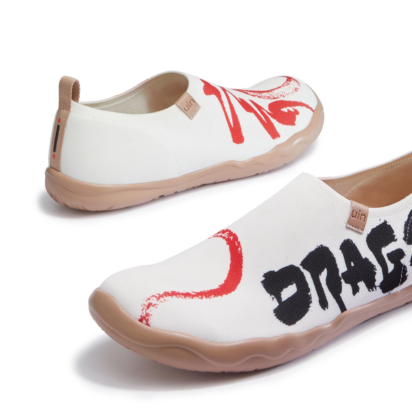 UIN Year of The Dragon Women's Slip-On Loafers - Comfortable Travel Walking Shoes for Casual Wear | 2024 Chinese Lunar New Year Collection | Perfect for Daily Commute, Weekend Outings & Festival Celebrations