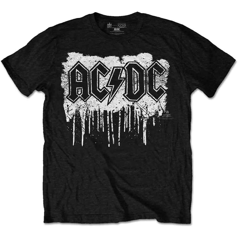 AC/DC Band Graphic T-Shirt - Dripping With Excitement Rock Music Tee for Concerts & Casual Wear | Vintage Rock Band Merch for Fans & Collectors