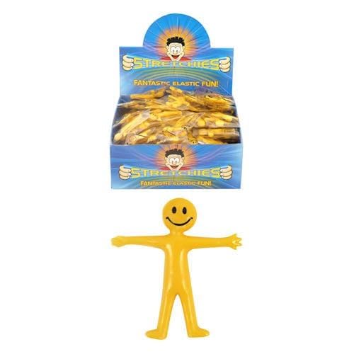 144 Stretchy Smiley Men Toy - Fun Stress Relief & Party Favors for Kids & Adults - Perfect for Birthday Gifts, Classroom Rewards, and Office Desk Decor
