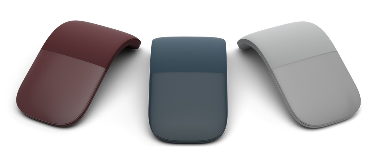Microsoft Surface Arc Mouse - Light Gray (Renewed) | Wireless Bluetooth Mouse for Laptop, Tablet & PC | Portable Travel & Office Use