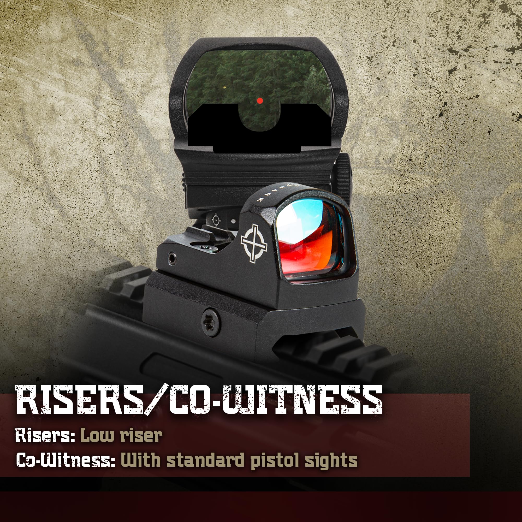 Sightmark Mini Shot A-Spec Reflex Sight - Red Dot Sight for Pistols & Rifles | Quick Target Acquisition | Hunting, Shooting Range & Home Defense Optics