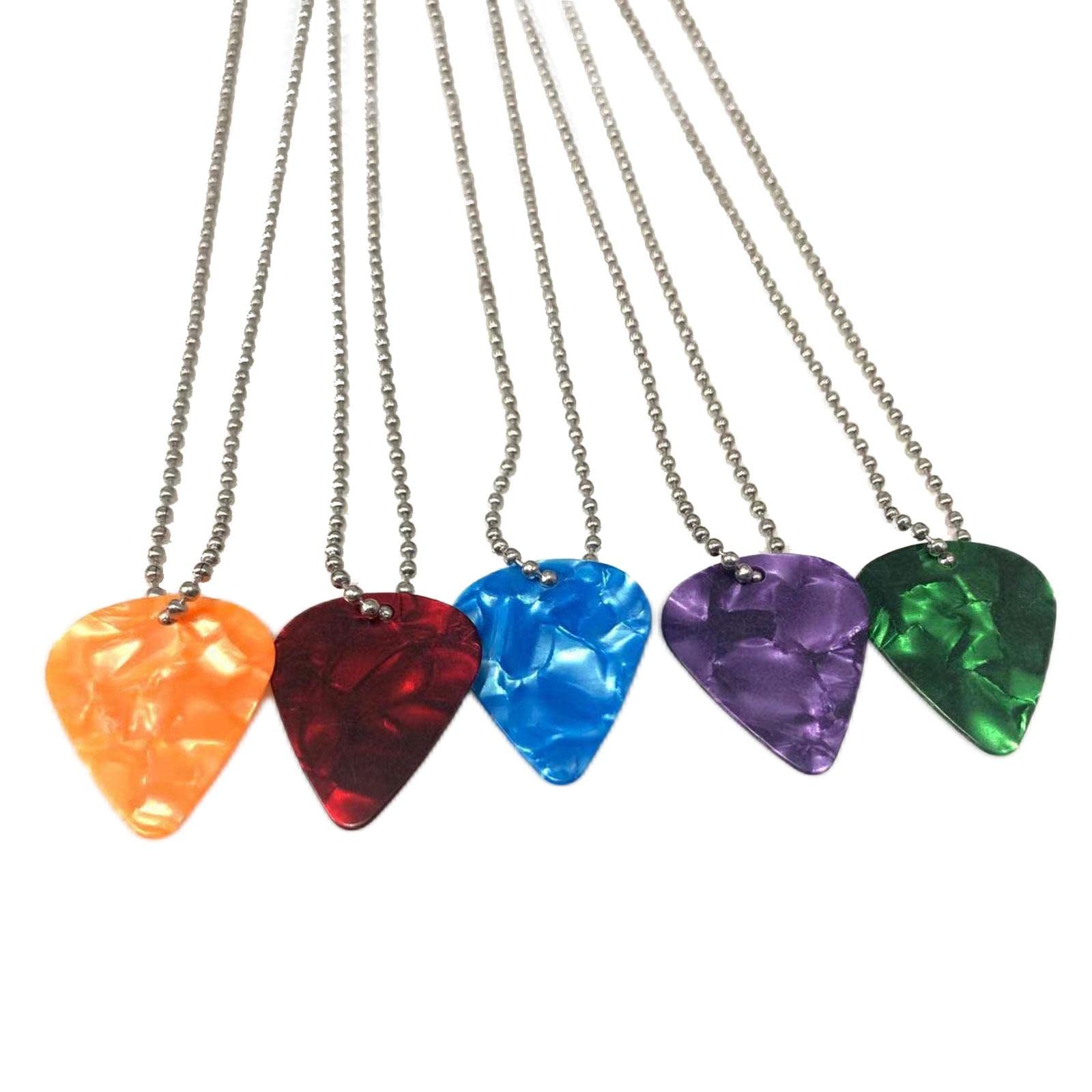 1pc Guitar Pick Pendant Necklace for Men & Women - Music Charm Choker Jewelry - Rock Punk Style Gift for Musicians & Music Lovers - Perfect for Concerts, Gifts & Rock Fashion Accessories