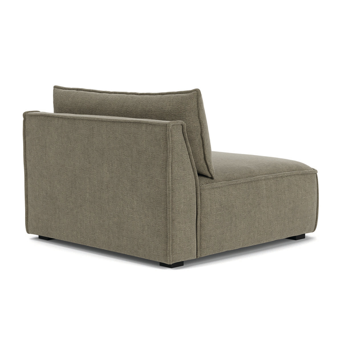 Daphne Velvet 1 Seater Modular Sofa (Armless) - Modern Living Room Furniture for Small Spaces & Apartments