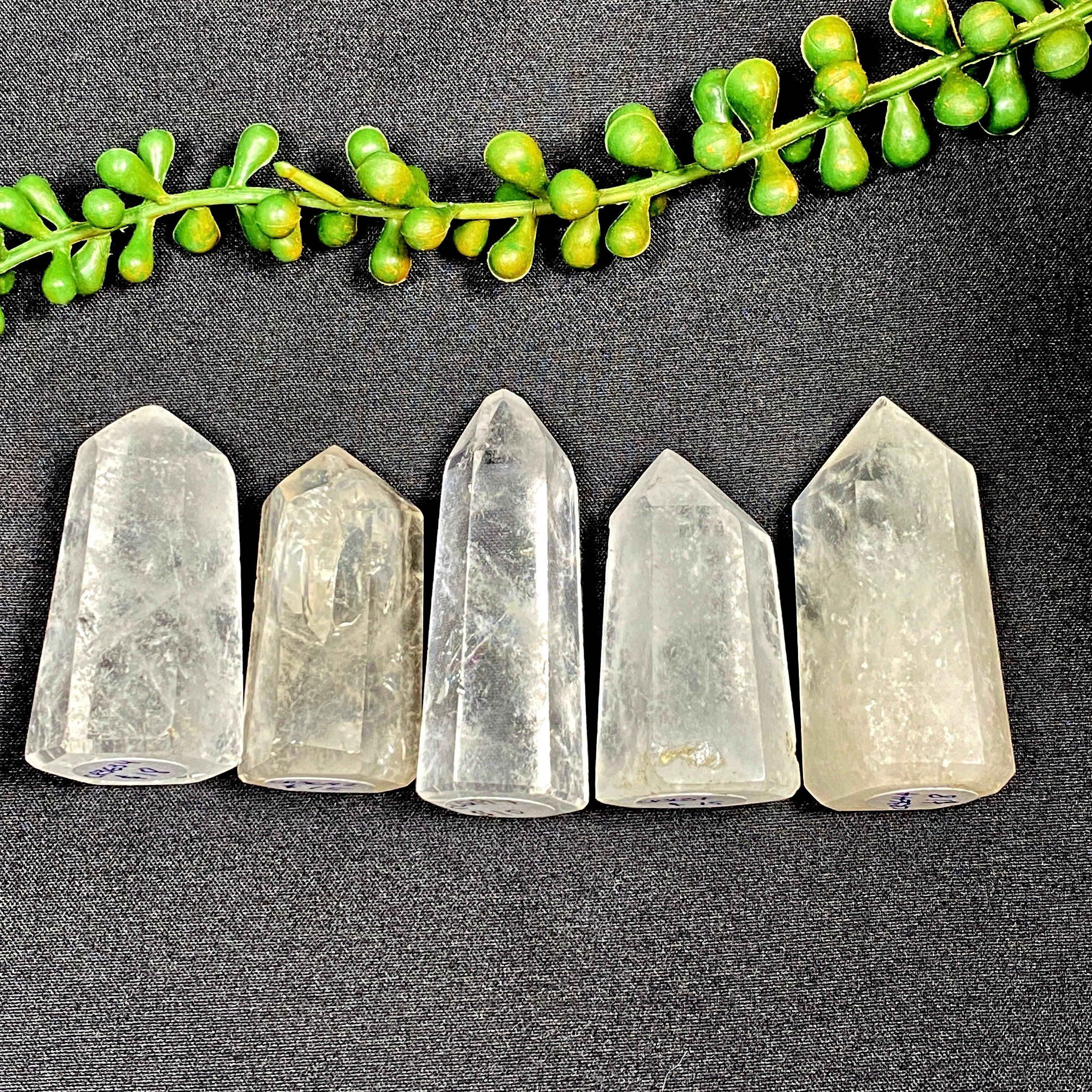 30-40g Clear Quartz Generator (CQG SM) - Natural Healing Crystal for Meditation, Energy Cleansing & Spiritual Growth