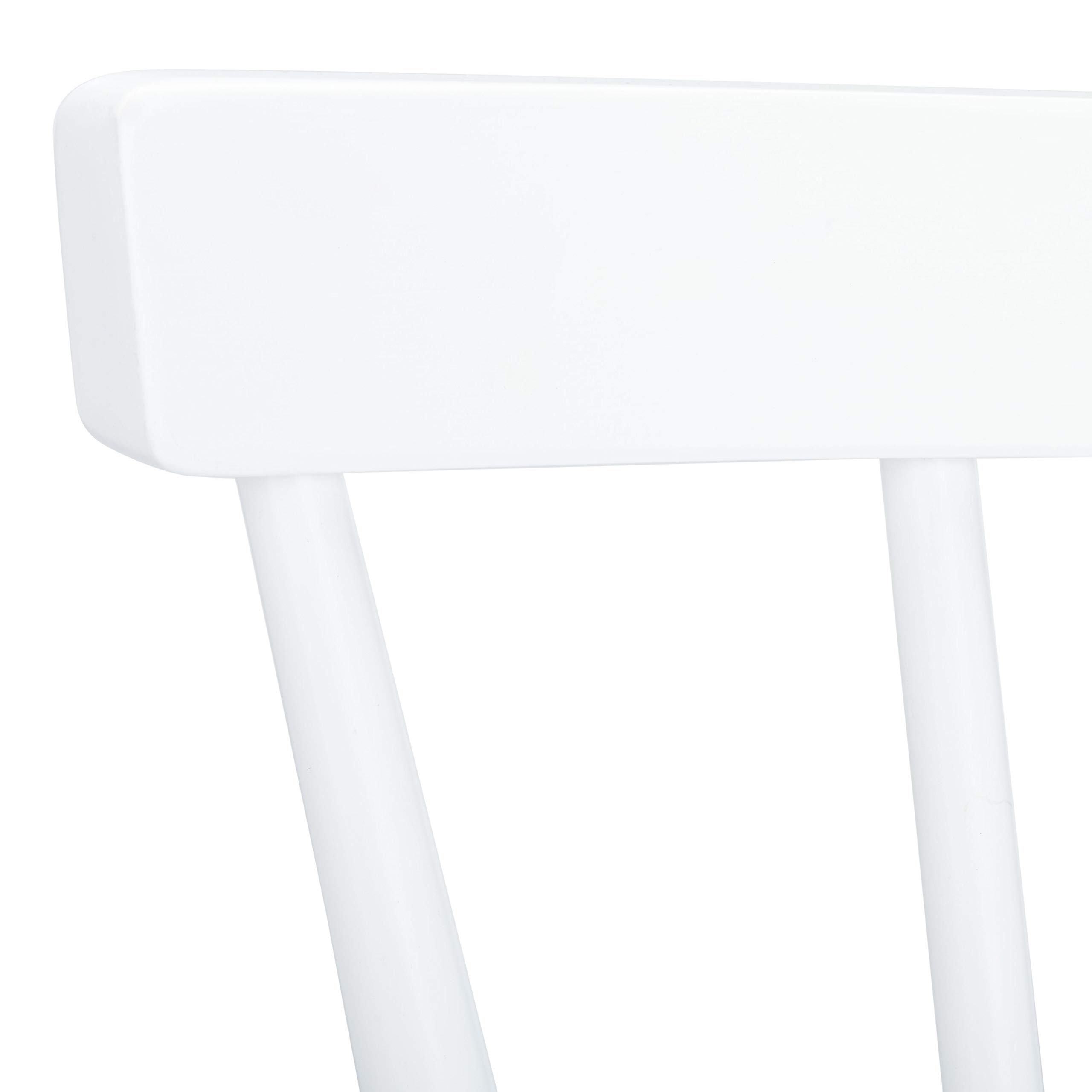 Safavieh Winona Farmhouse White Spindle Back Dining Chairs Set of 2 - Rustic Kitchen Chairs for Dining Room, Breakfast Nook & Farmhouse Decor