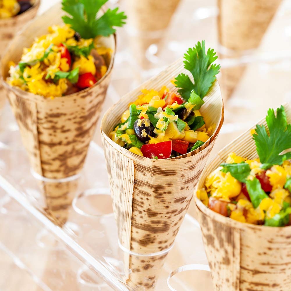Eco-Friendly Bamboo Food Cones 2