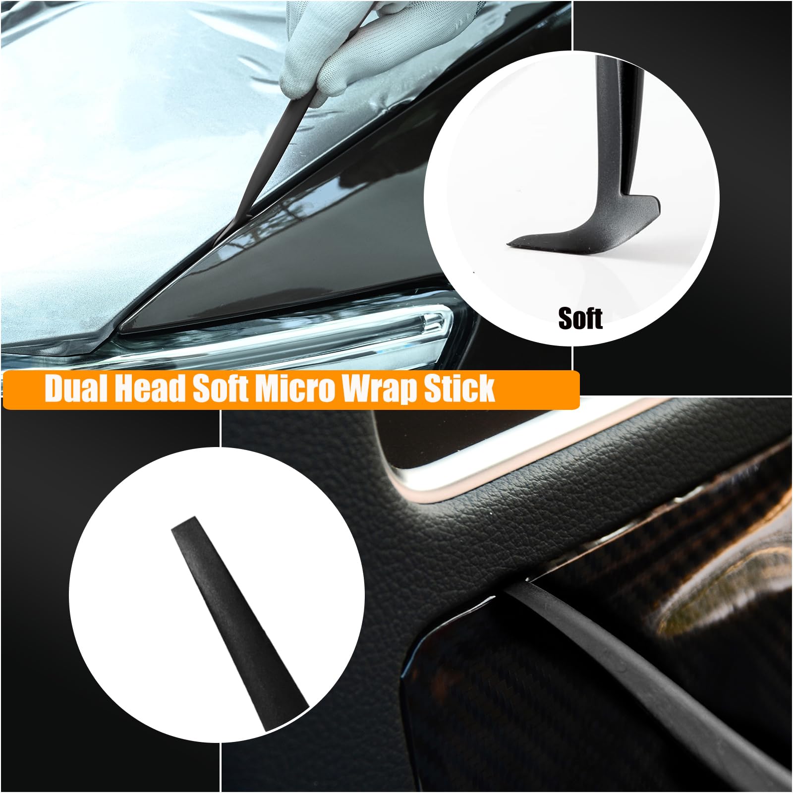 Professional Car Window Tint Kit with Heat Gun, Vinyl Scraper, Gasket Squeegee & Work Gloves - Complete Vinyl Wrap Tool Set for Automotive Window Film, Graphics & Decal Installation - Perfect for DIY Car Wrapping & Professional Auto Detailing