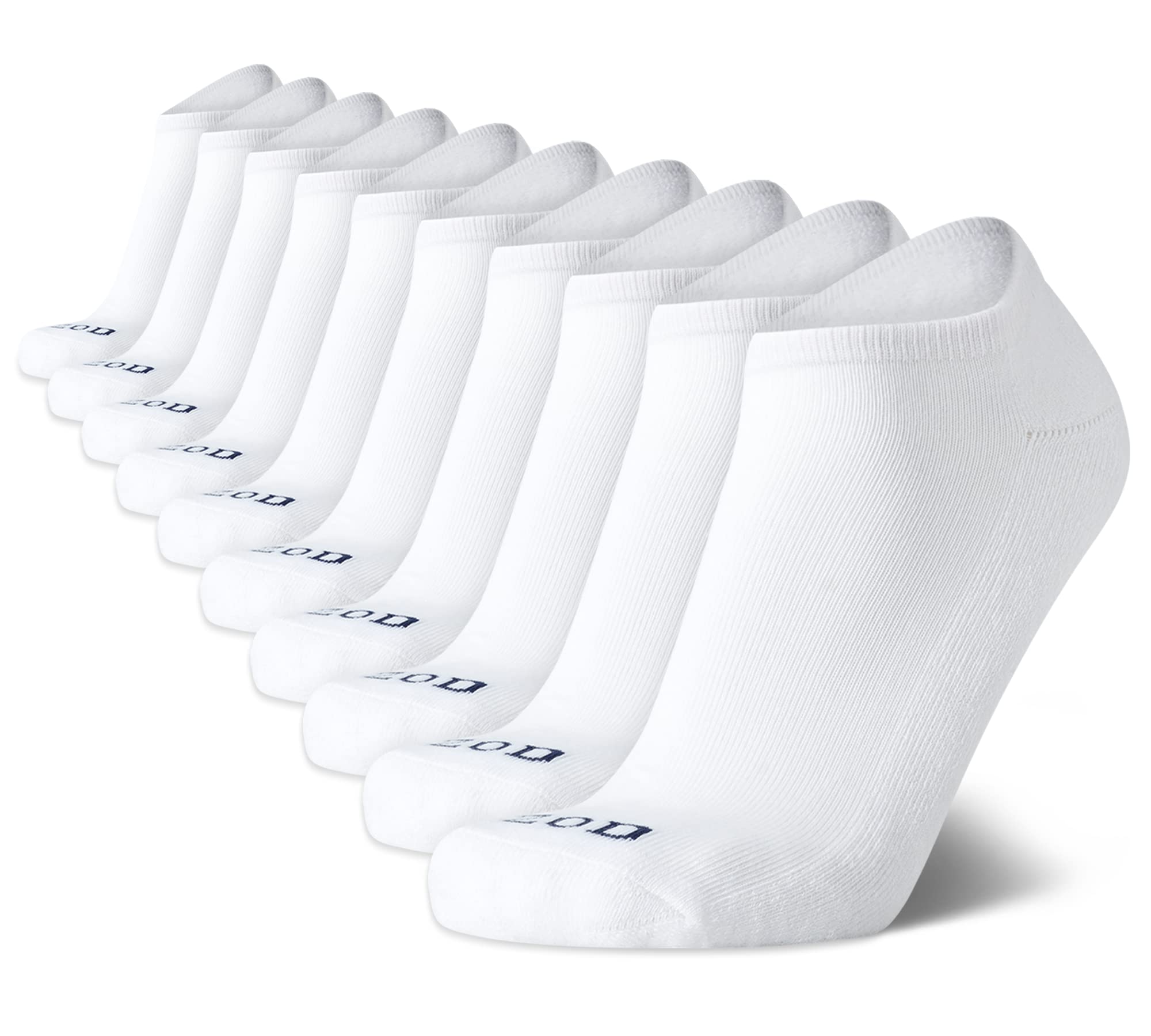 IZOD Men's 10-Pack Athletic Low-Cut Socks - Breathable Moisture-Wicking Performance Socks for Running, Gym & Casual Wear