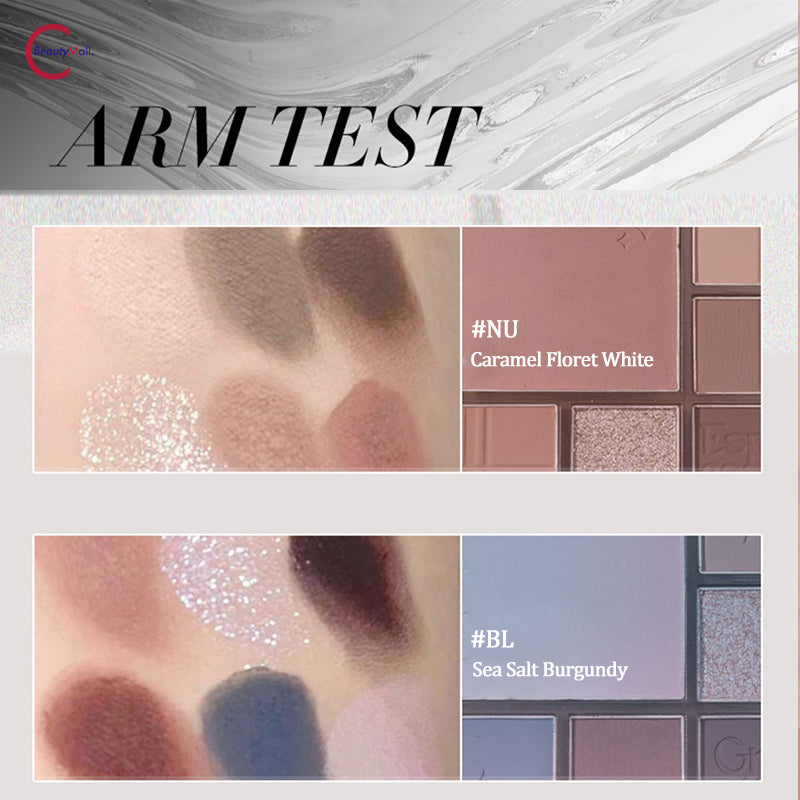 CZEL Water Ripple Eyeshadow Palette - 12 Highly Pigmented Matte & Shimmer Eyeshadows for Stunning Eye Makeup | Perfect for Day to Night Looks, Parties & Special Occasions