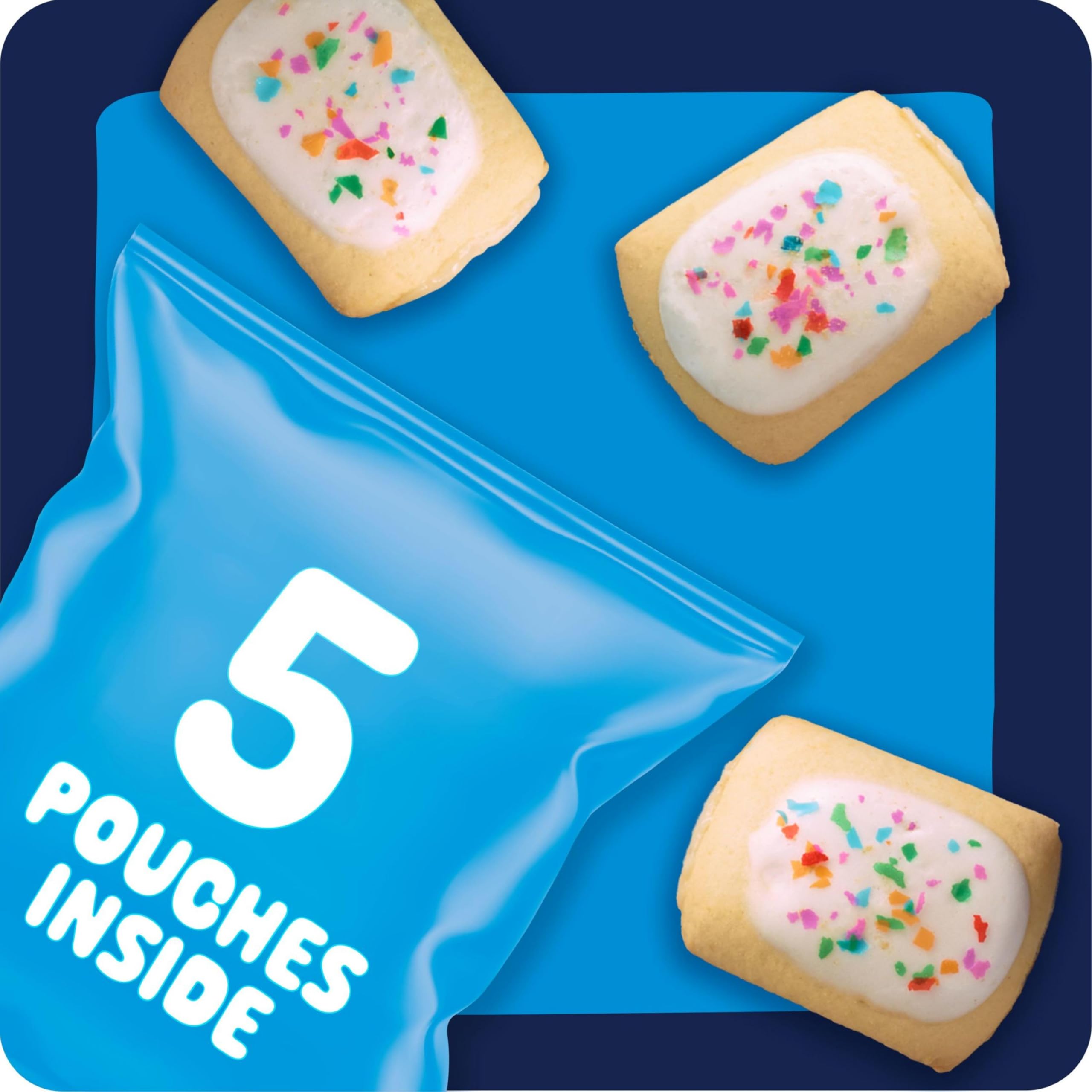 Pop-Tarts Baked Pastry Bites - Frosted Confetti Cake Flavor | Kids Snacks for School Lunch, After School Treats & Birthday Parties | Delicious Toaster Pastries for Breakfast or Dessert