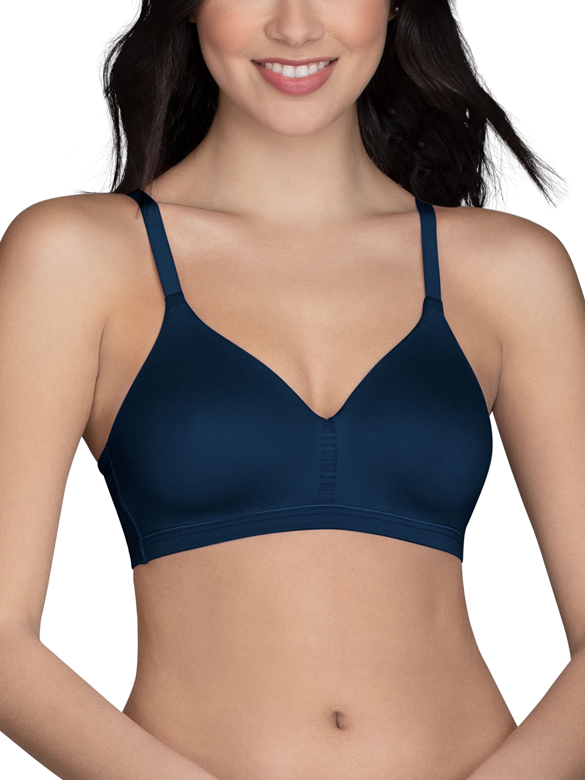 Vanity Fair Women's Beyond Comfort Full Figure Wireless Bra - Plus Size Support for All-Day Wear - Perfect for Work, Yoga & Lounge
