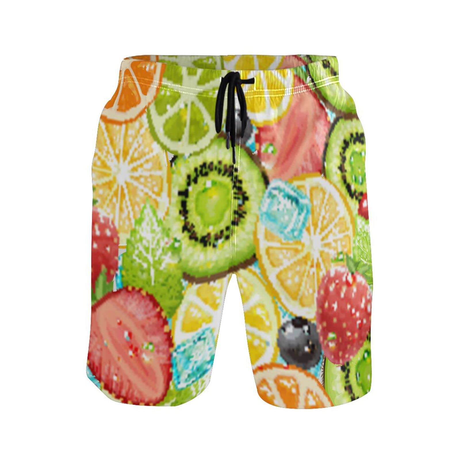 Men's Swim Trunks with Pockets - Summer Beach Shorts for Swimming & Surfing