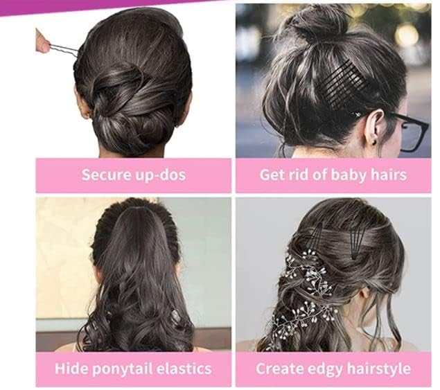 Premium Bobby Pins with Storage Box - 100-Piece Black Hair Clips for Women & Girls - Strong Hold Styling Hair Pins for Salon, Updos, Braids & Everyday Hairstyles - Durable Hairdressing Accessories