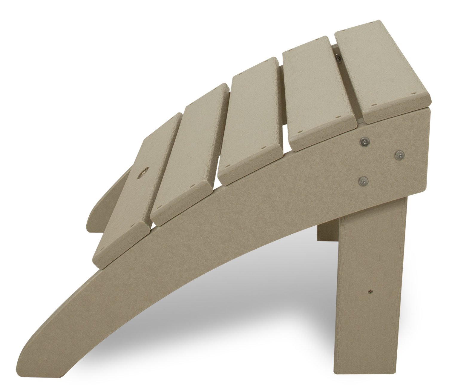 Trex Outdoor Furniture Yacht Club Ottoman - Weather-Resistant Patio Seating with Aruba Teak Finish | Perfect for Poolside, Deck, and Backyard Relaxation