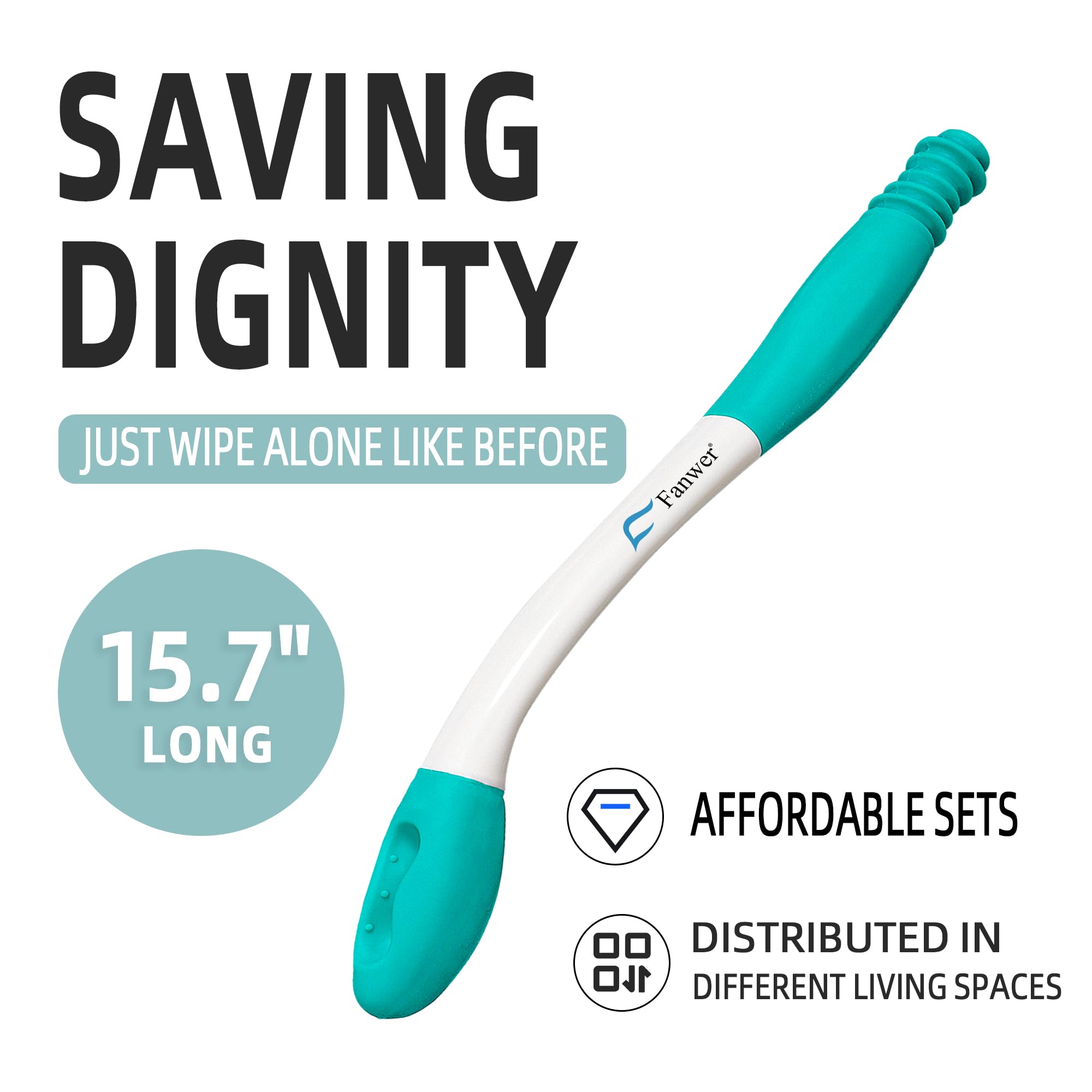 Fanwer Long Reach Comfort Butt Wiper - 15.7
