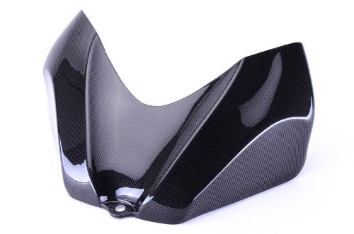 Bestem CBSU-75006-TKC-KIT Black Carbon Fiber Tank Cover for Suzuki GSXR 600 750 (2006-2007) | Motorcycle Accessories for Racing & Street Riding | Durable & Stylish Protection