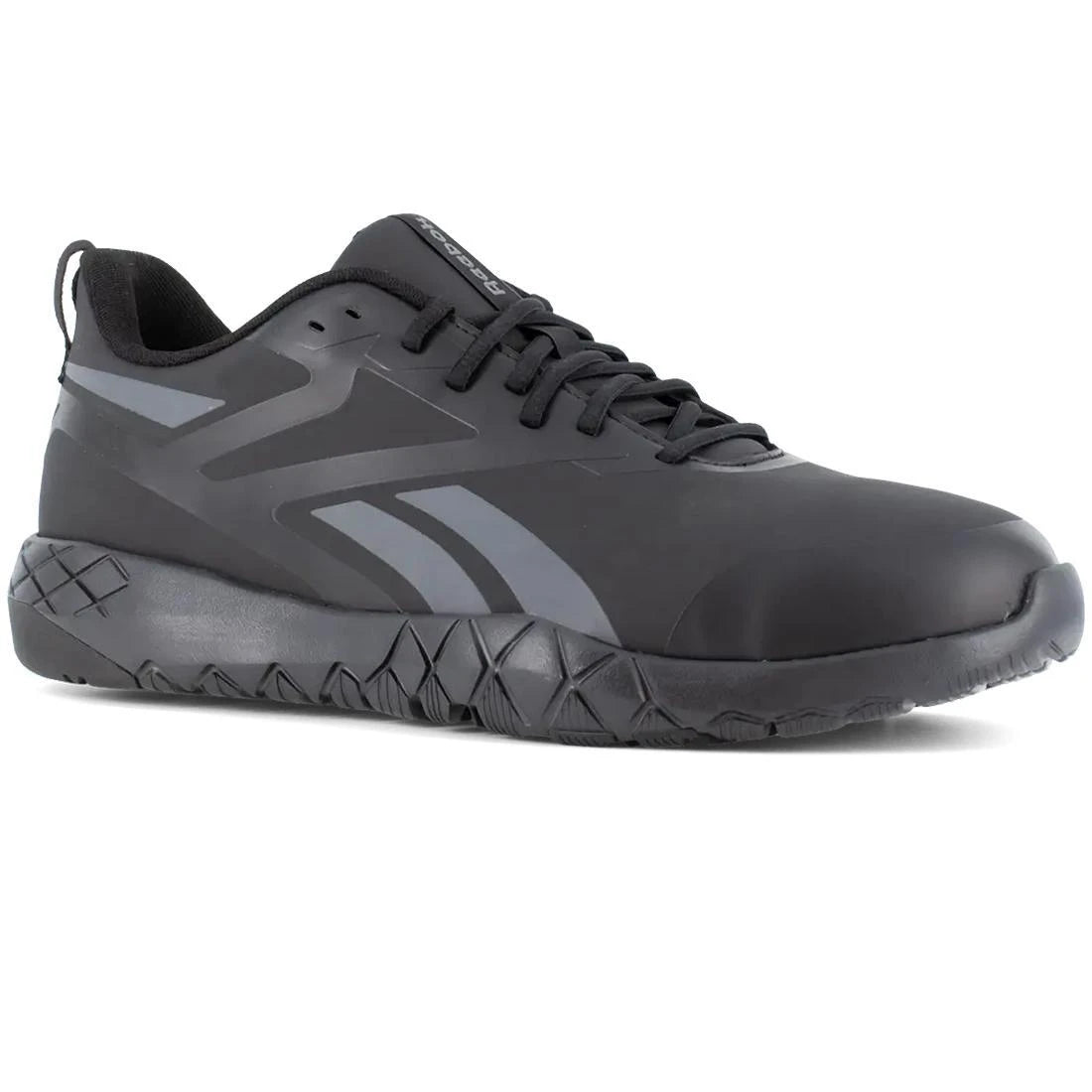 Flexagon Force XL Composite Toe Athletic Work Shoes for Men - Black/Gray Safety Sneakers - Lightweight & Comfortable for Construction, Warehouse & Outdoor Work
