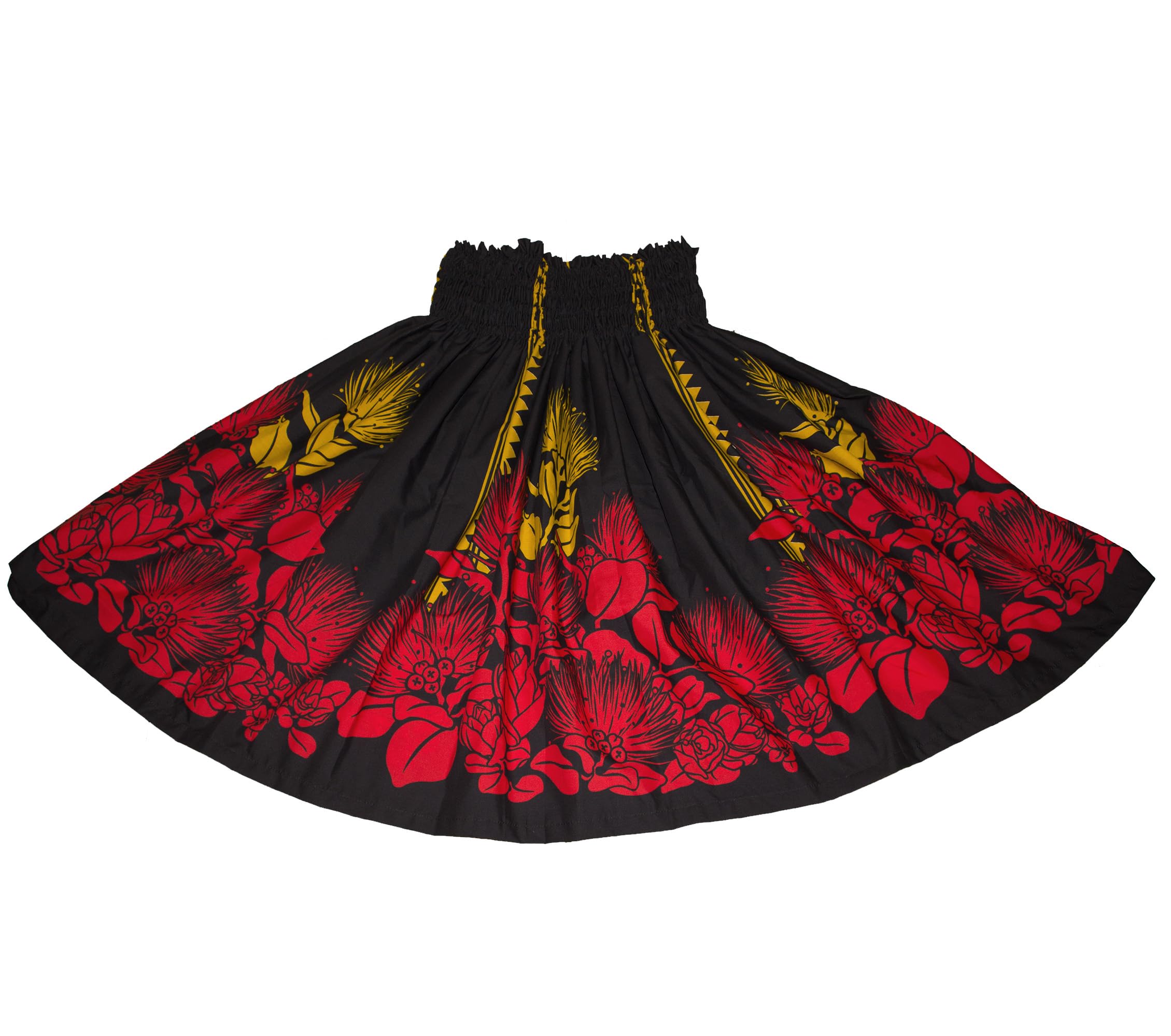 Authentic Hawaiian Pa'u Polynesian Hula Dance Skirt for Women - Black | Traditional Grass Skirt for Hula Performances, Luau Parties & Cultural Events