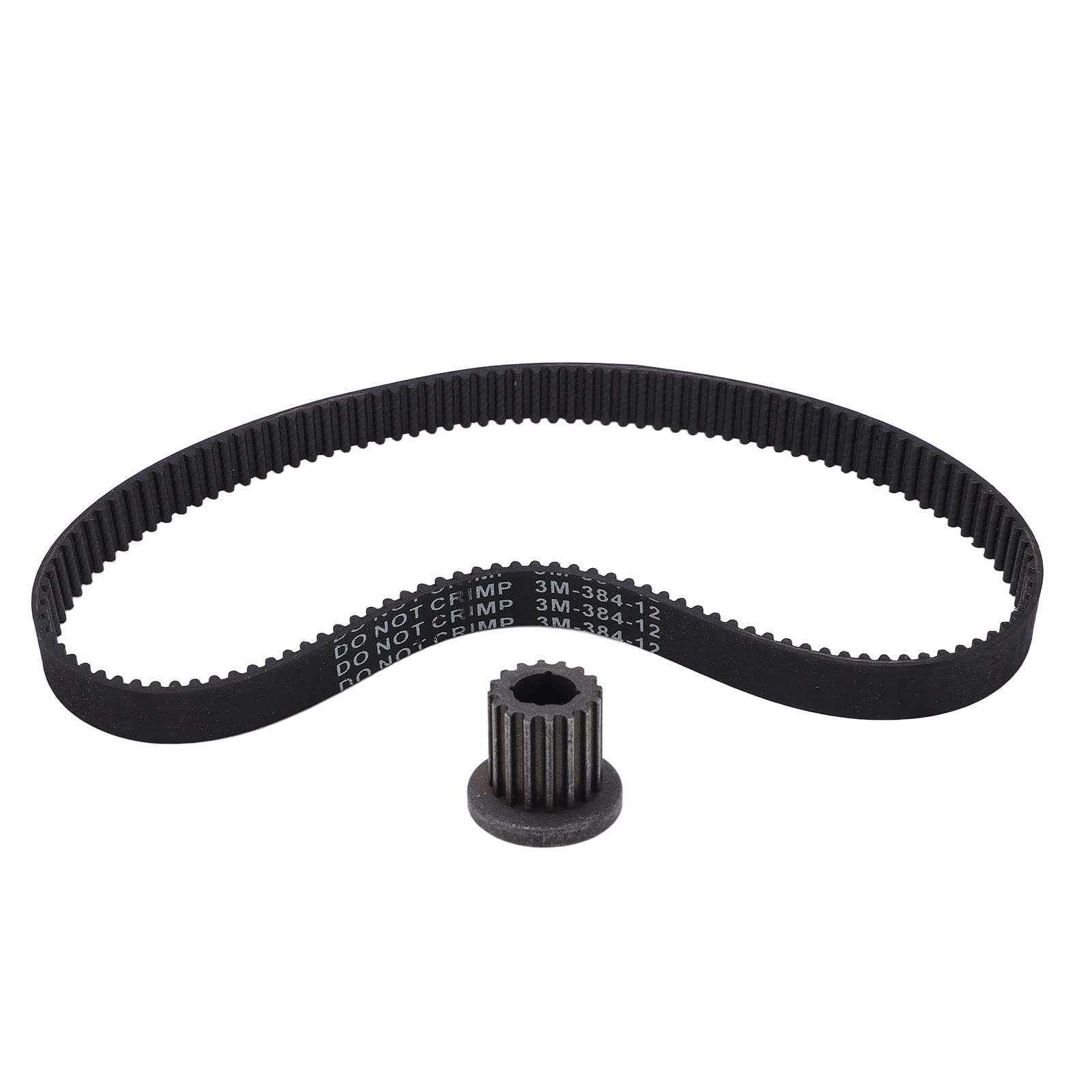 384-3 M-12 Electric Scooter Drive Belt 16T 8mm Timing Pulley - Replacement Rubber Timing Belt for Electric Scooters - Perfect for DIY Repairs & Scooter Maintenance Accessories