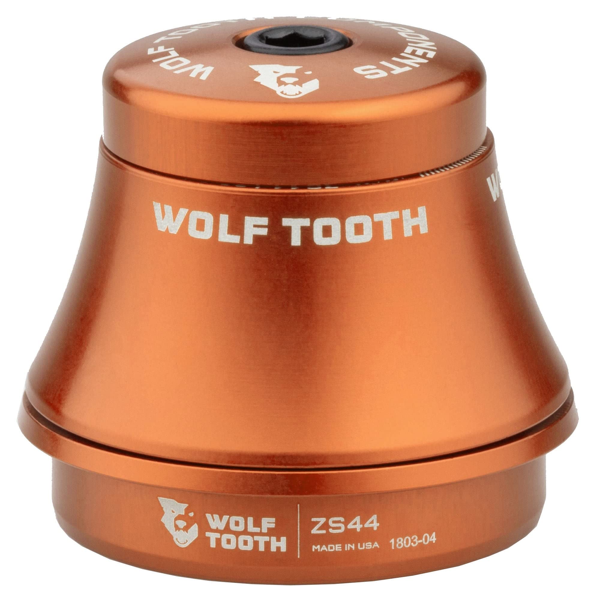 Wolf Tooth Premium Zero Stack (ZS) Headset - Lightweight MTB & Road Bike Headset for Smooth Steering - Perfect for Trail Riding, Commuting & Performance Cycling