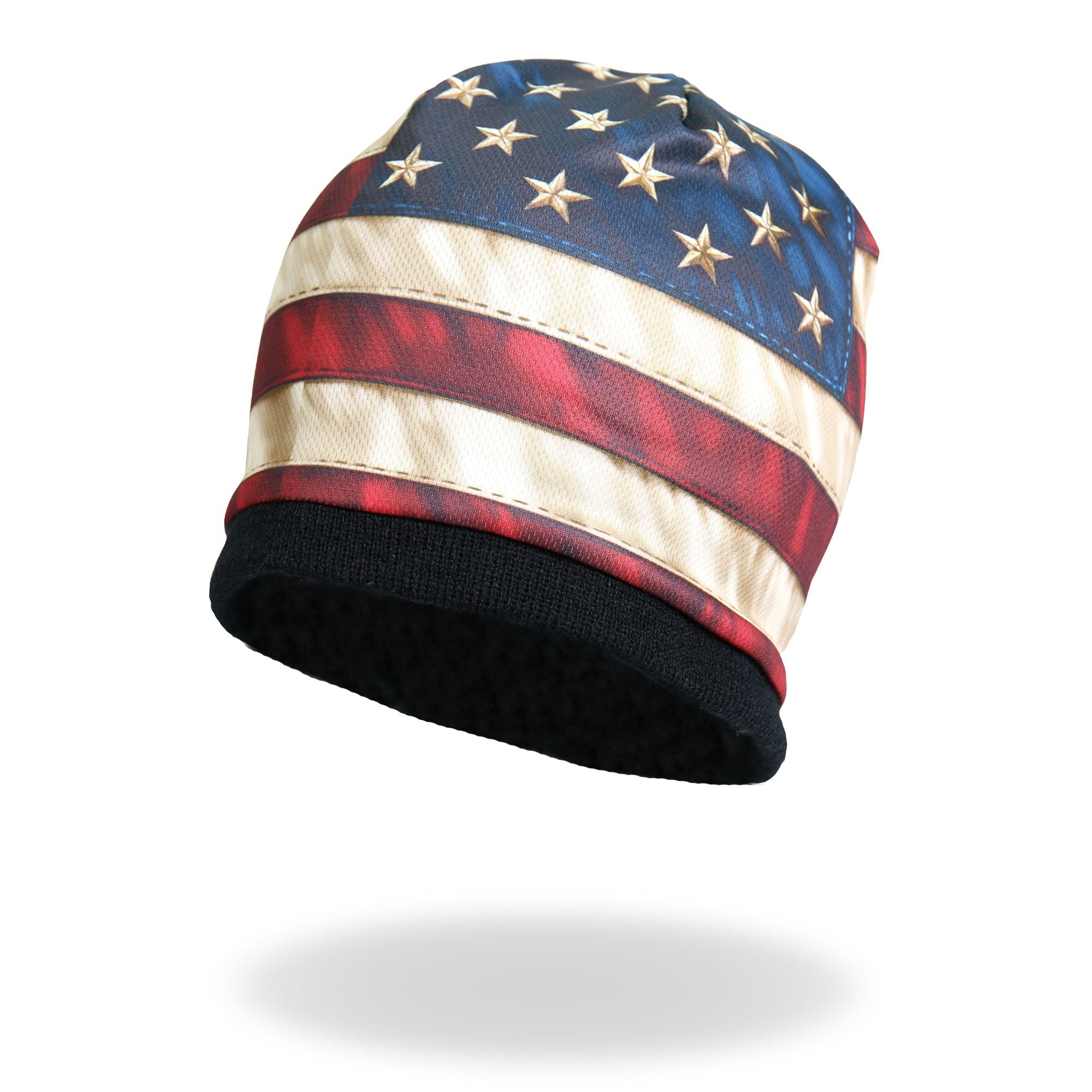Patriotic American Flag Beanie - Warm Knit Winter Hat for Men & Women - Perfect for Outdoor Activities, Sports, and National Holidays