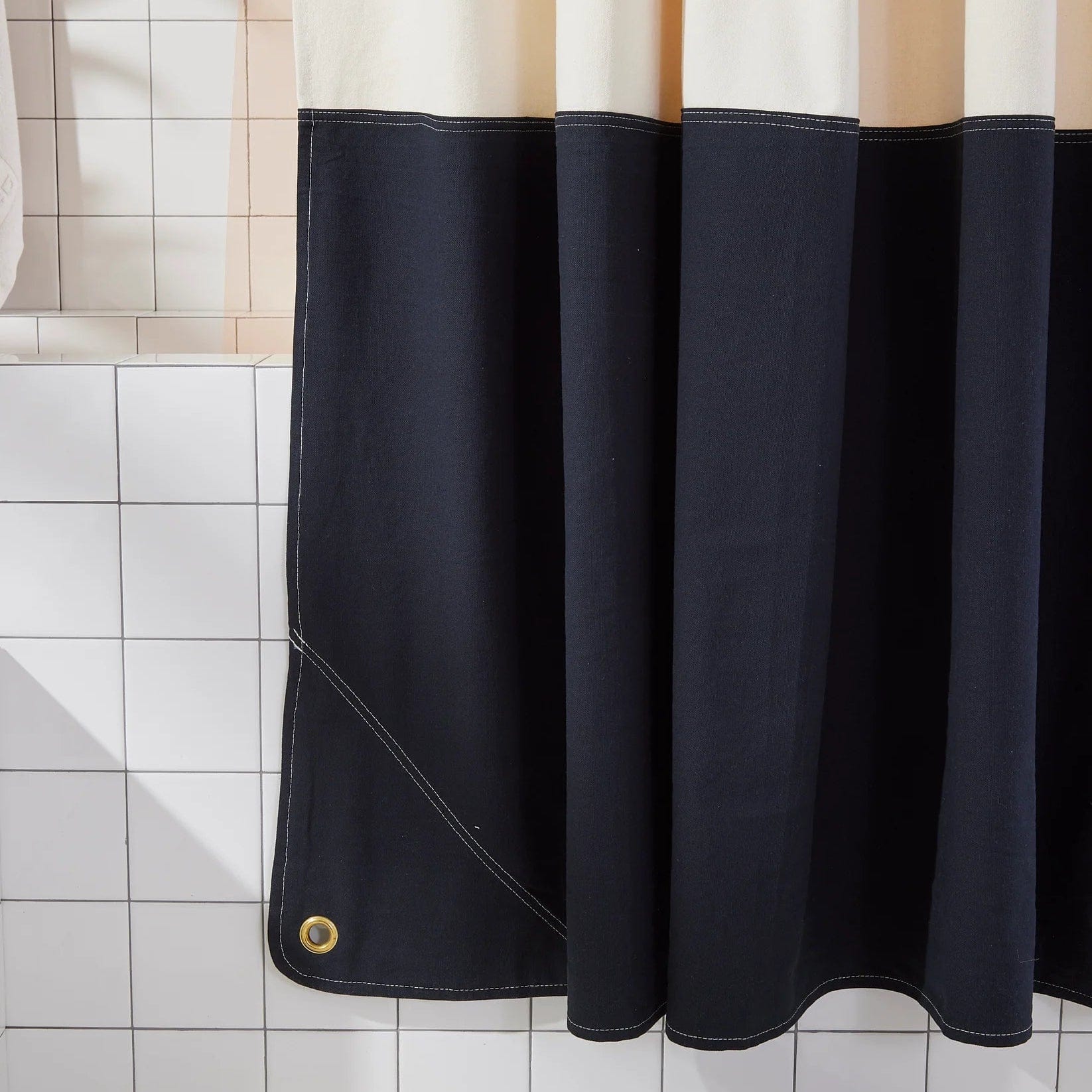 Orient Night Ride Canvas Shower Curtain - Waterproof Bathroom Decor with Unique Japanese Design for Modern Homes & Apartments | Perfect for Spa-Like Bathrooms, Guest Baths, and Dorm Showers