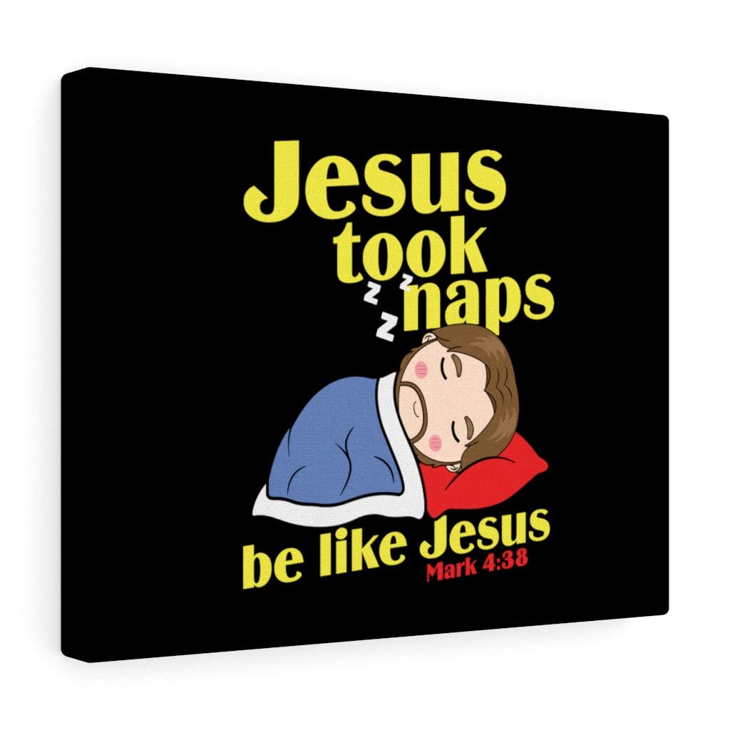 Christian Wall Art with Bible Verse Mark 4:38 - 'Be Like Jesus' Scripture Print - Ready to Hang Inspirational Home Decor for Living Room, Bedroom & Church