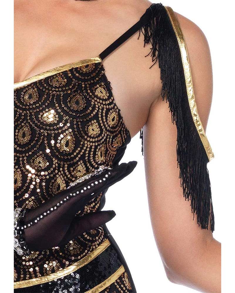 Vintage 1920s Flapper Dress Costume for Women - Roaring 20s Gatsby Party Outfit, Halloween Costume & Speakeasy Themed Events