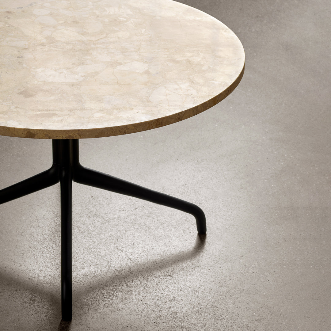 Harbor Column Lounge Table - Round Star Base Design for Living Room, Patio, or Outdoor Dining - Modern & Stylish Home Decor