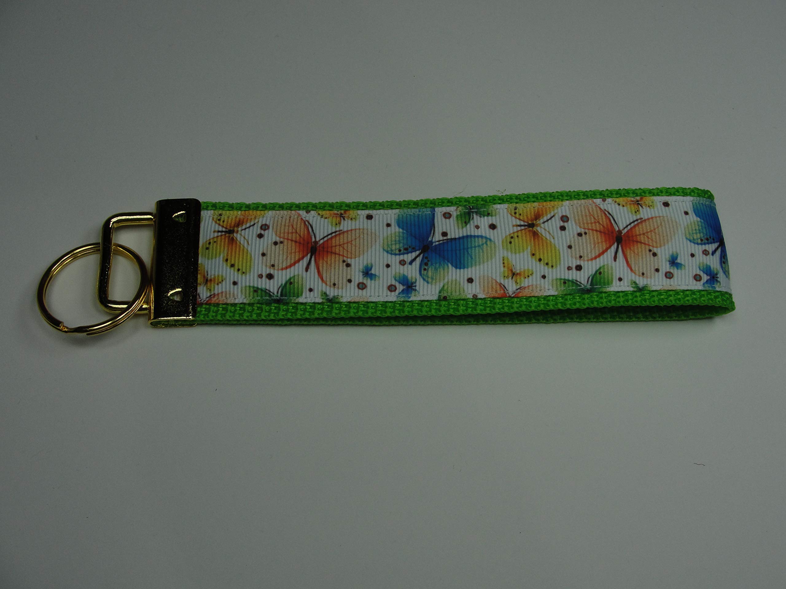Butterfly Key Fob Strap Keychain for Women - Cute Wristlet Strap for Purse, Wallet & Keys | Perfect for Handbag Accessories, Gift Giving & Everyday Use