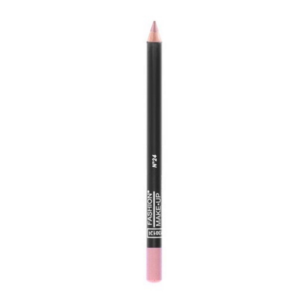 FMU1220124 Wooden Lip Crayon No.24 Rose - Long Lasting Matte Lipstick for Women, Natural & Vegan Makeup, Perfect for Everyday Wear & Special Occasions