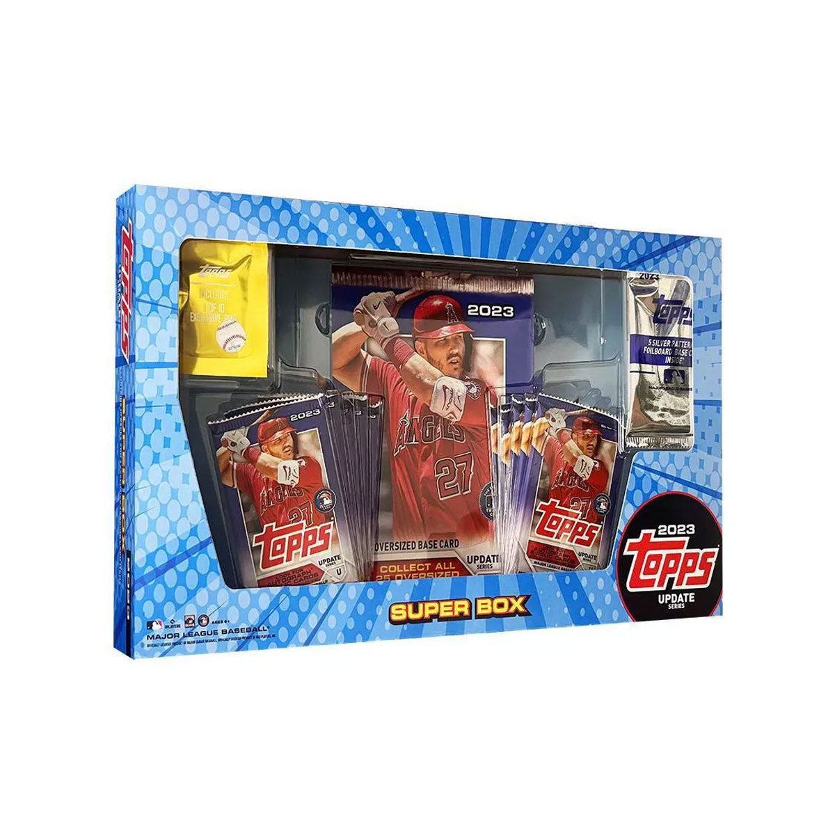 2023 Topps MLB Update Series Baseball Super Box - Premium Trading Cards for Collectors & Fans - Perfect for Gifts, Trading, and Display
