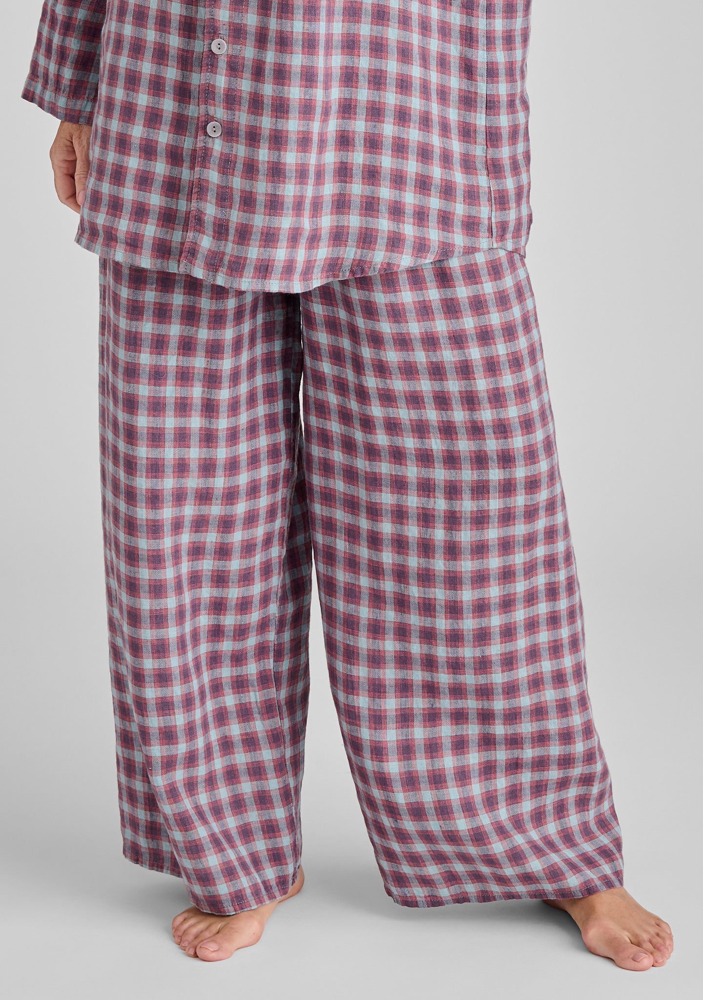 Boxd Down Full Length Linen Pants for Women - Comfortable Summer Wide Leg Trousers - Breathable Casual Lounge Pants for Travel, Yoga & Beach