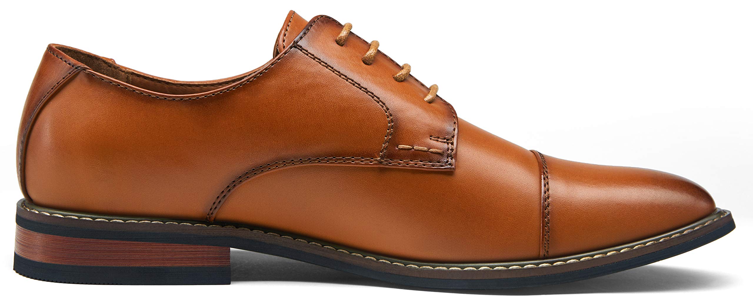 Jousen Men's Wingtip Brogue Oxford Dress Shoes - Classic Cap Toe Business Formal Derby Shoes for Office, Wedding & Special Occasions